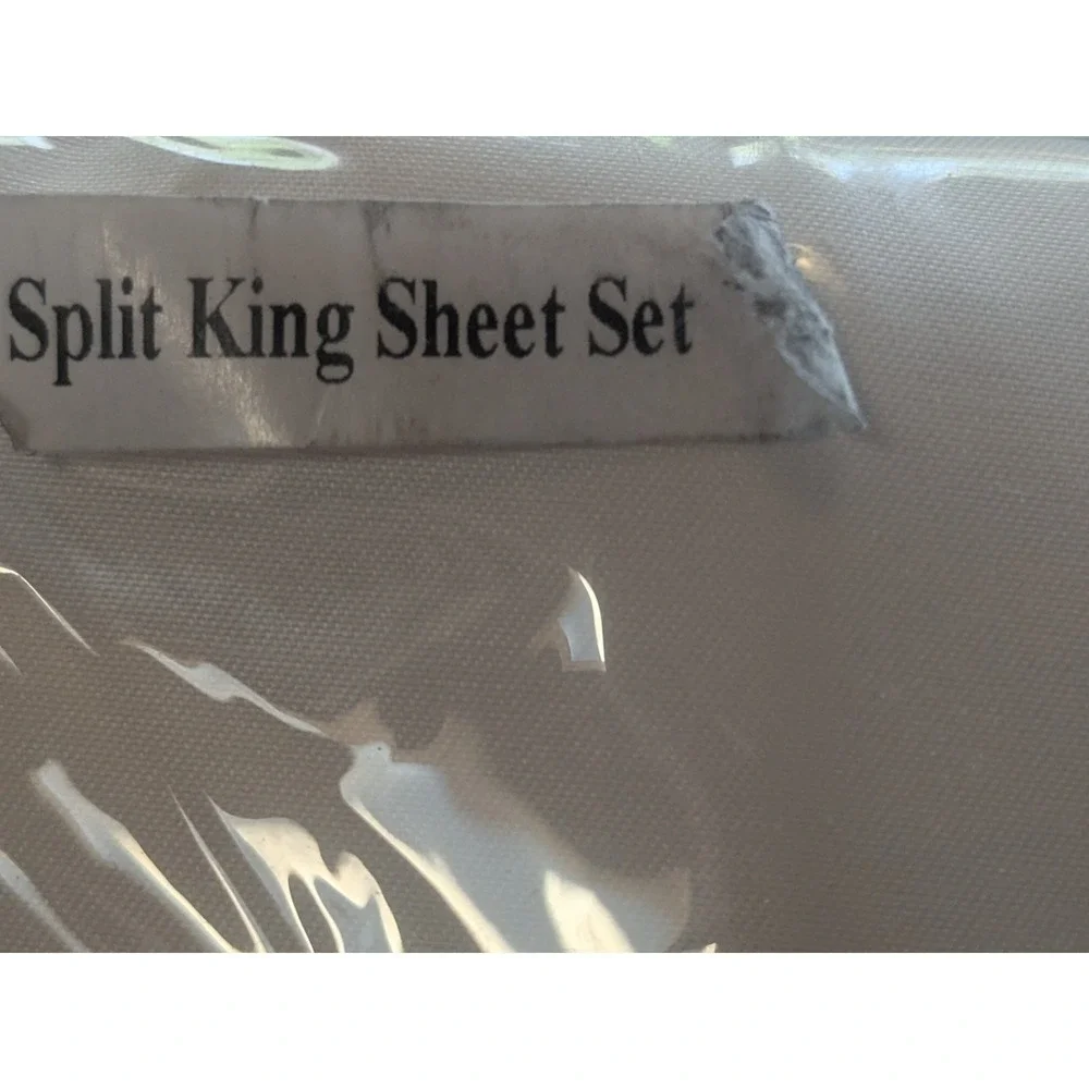 Jennifer Adams Split King Sheet Set Ivory Adjustable Bed Eternal Luxury  New